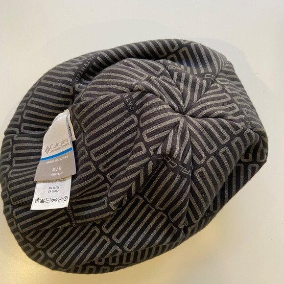 Columbia Striped Knit Beanie Cap Hat For Men & Women unisex blue tones cerulean - Picture 9 of 13